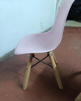 sedie bimbi rosa