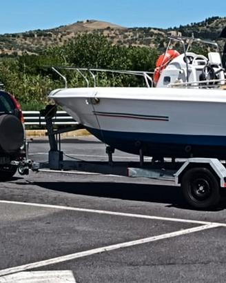BARCA OPEN con CARRELLO OMOLOGATO