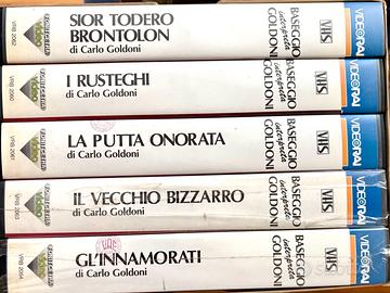 Lotto 5 VHS Goldoni con Cesco Baseggio