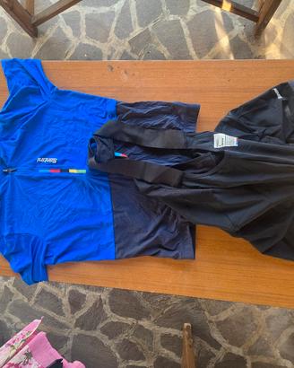 maglia santini e salopette 