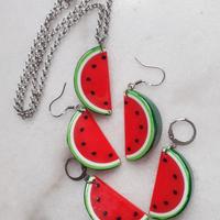 Palestina collana orecchini anguria