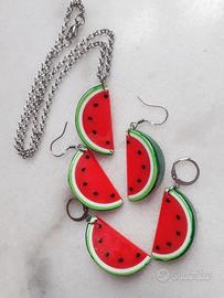 Palestina collana orecchini anguria