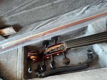 Violino elettrico 5 corde con custodia e archetto