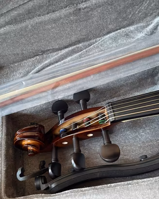 Violino elettrico 5 corde con custodia e archetto
