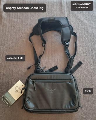 borsa Osprey Archeon Chest Rig col. Nero *NEW