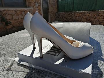 scarpe da matrimonio decollettè aperte davanti