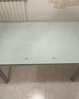TAVOLO VETRO TEMPERATO ALLUNGABILE