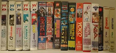 DVD e VHS videocassette anime cartoni animati film