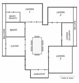 Stanza Singola CON BAGNO PRIVATO - Piacenza