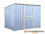 Casetta box giardino Acciaio 260x185 azzurro