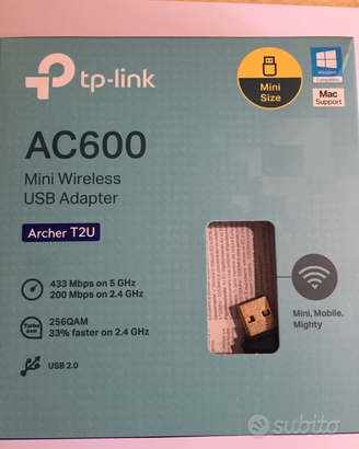 TP-Link Archer T2U AC600 Adattatore USB WiFi
