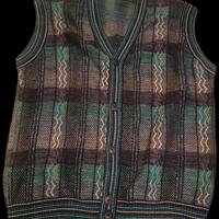 MISSONI vintage '80, cardigan/gilet smanicato