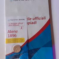 Medaglia commemorativa placcata oro Atene 1896