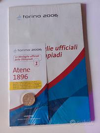 Medaglia commemorativa placcata oro Atene 1896