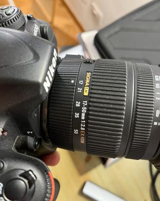 Nikon d500 e Sigma 17-50 f 2.8 ex dc os hsm
