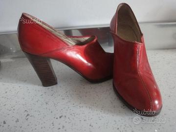 Scarpe Ramirez rosso mattone n° 361/2 pelle