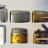 LOTTO SEI ACCENDINI VINTAGE RONSON ZENITH GYMA