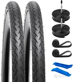 pneumatici 700x32C con camere FV60 e accessori 28'