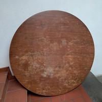 Tavolo in noce con base da restaurare