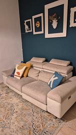 divano 3 posti relax Poltronesofa Alfonsine Beige