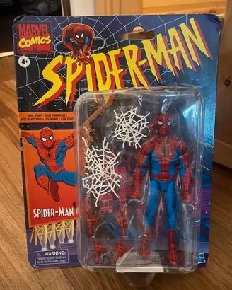 Action figure Spider-Man con ragnatele