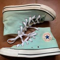 Scarpe converse azzurre/ verde acqua numero 39