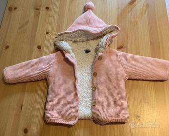 Giacca cardigan rosa neonata bimba 6 MESI