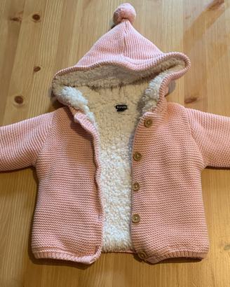 Giacca cardigan rosa neonata bimba 6 MESI
