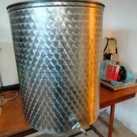 Serbatoio per olio da 200 litri in acciaio inox