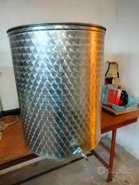 Serbatoio per olio da 200 litri in acciaio inox