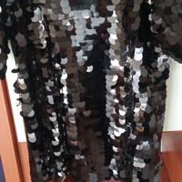 maglietta elegante nera paillettes grande taglia M