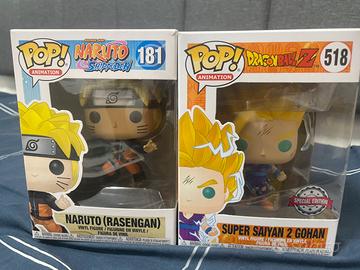 Collezione manga + Funko Pop Naruto e Gohan+goku