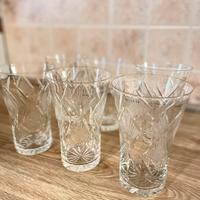 Set 6 bicchieri in vetro