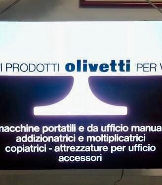 Olivetti, insegna luminosa  Vintage, Epoca