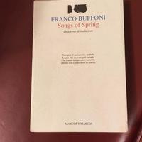 Buffoni franco - songs of spring. quaderno di trad