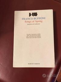 Buffoni franco - songs of spring. quaderno di trad