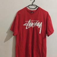 T-shirt Stüssy Original Logo Rossa Taglia L