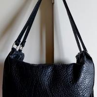Original PEPE JEANS,borsa tracolla vera pelle nera