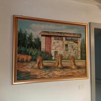 dipinto con cornice in legno 