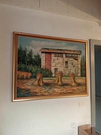 dipinto con cornice in legno 