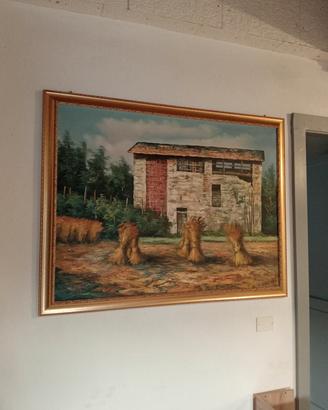 dipinto con cornice in legno