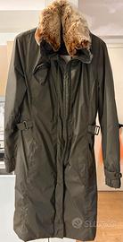 Woolrich cappotto taglia M Verde militare con pell