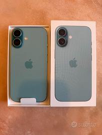 iPhone 16 128GB Verde Acqua – 93% Batteria – Perfe