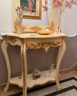 Console ingresso con specchio stile classico