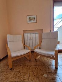 2 poltrone IKEA poang 