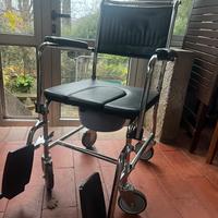 WIMED Sedia Comoda Imbottita con Rotelle