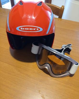 Occhiali da sci + casco 