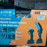 Kit motosega e forbici doppia batteria