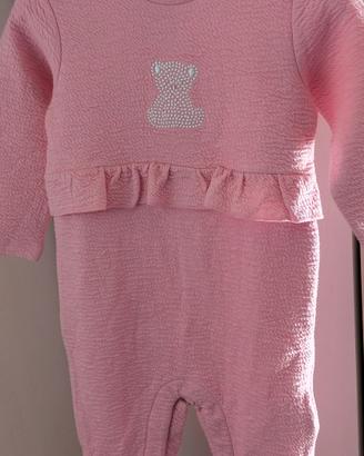 Pigiamone Chicco 12 mesi (80cm) Rosa 