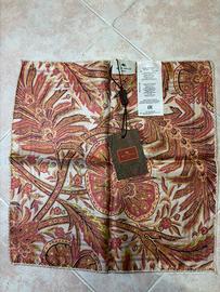 Foulard Etro milano 100% seta reversibile